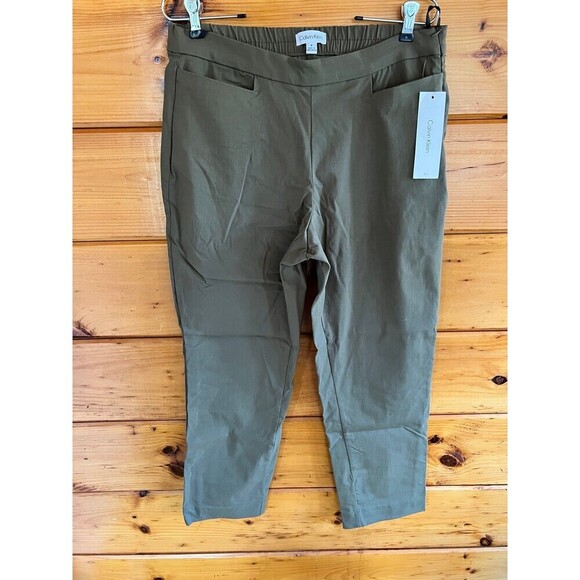 Calvin Klein Olive Women Pants 8 - Picture 1 of 5